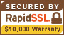 SECURED BY RapidSSL.